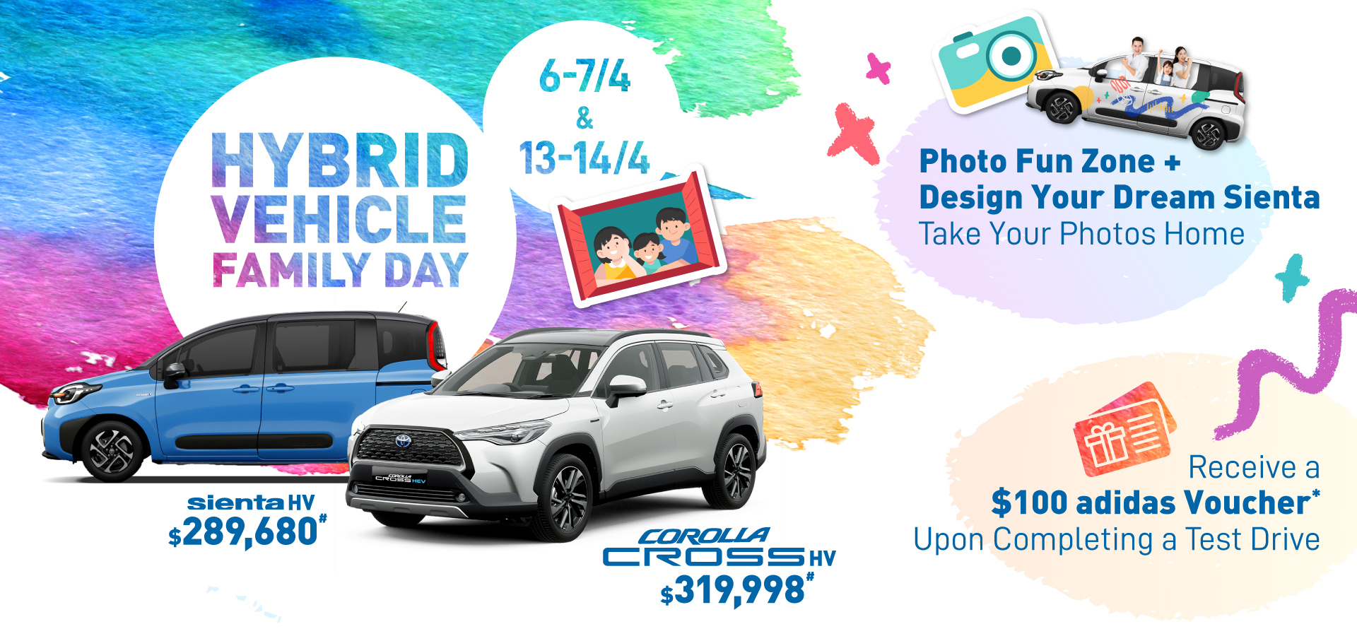 TOYOTA HYBRID FAMILY DAY 👨‍👩‍👧‍👦 6-7/4 & 13-14/4 • Kowloon Bay Flagship Showroom Interactive Photo Fun Zone 📸