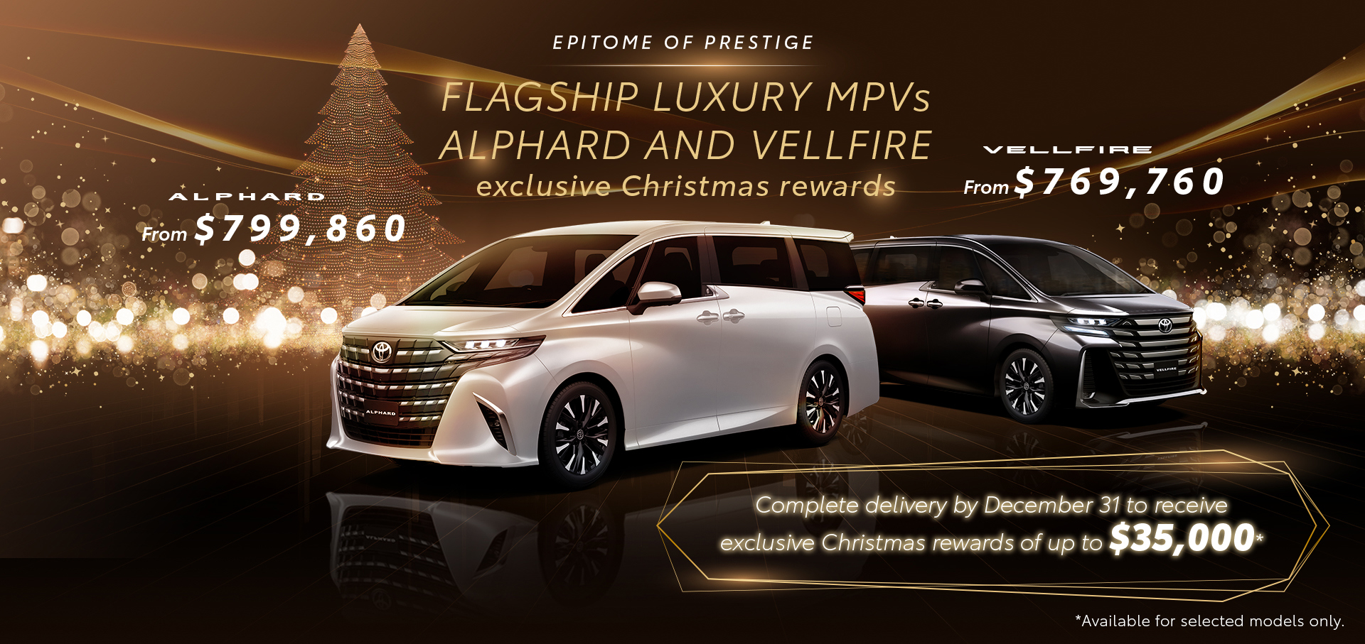 FLAGSHIP LUXURY MPVs ALPHARD AND VELLFIRE🔸 Epitome of Prestige