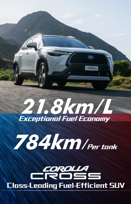 Class-Leading Fuel-Efficient SUV COROLLA CROSS｜Let's Get Going. No Charging Required